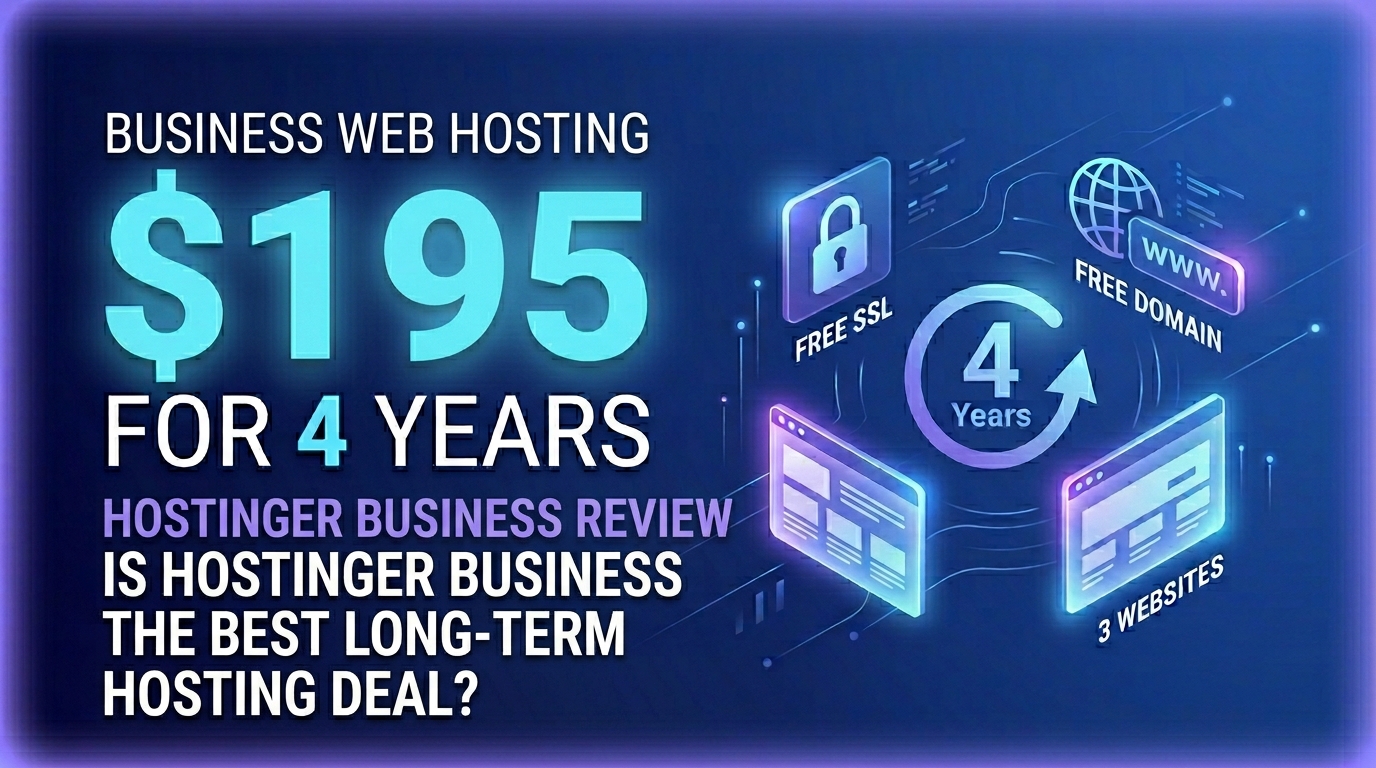 Business Web Hosting for $195 for 4 Years – Is Hostinger Business the Best Long-Term Hosting Deal?