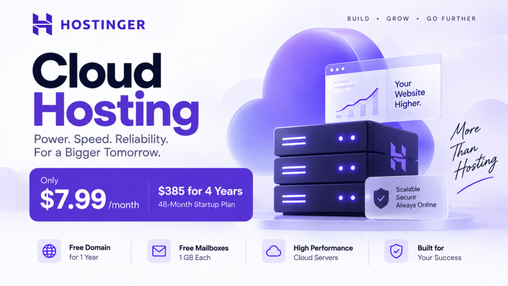 At $7.99/Month: Is Hostinger Cloud Hosting Right for small ecommerce brands planning long-term growth?